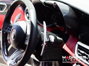 Alfa Romeo Giulia Instrument Cluster Cover - Carbon Fiber - QV Model - Italian Theme